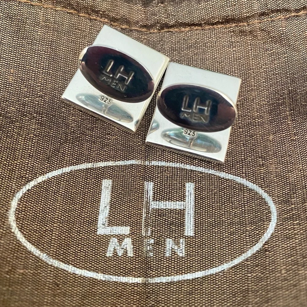 New Lois Hill men’s Sterling silver Cuff Links